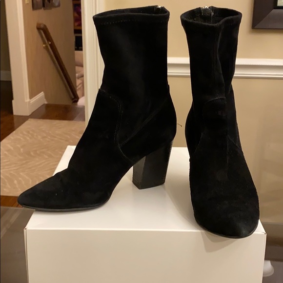 STEVE MADDEN BLACK SUEDE BOOTS - Picture 4 of 7